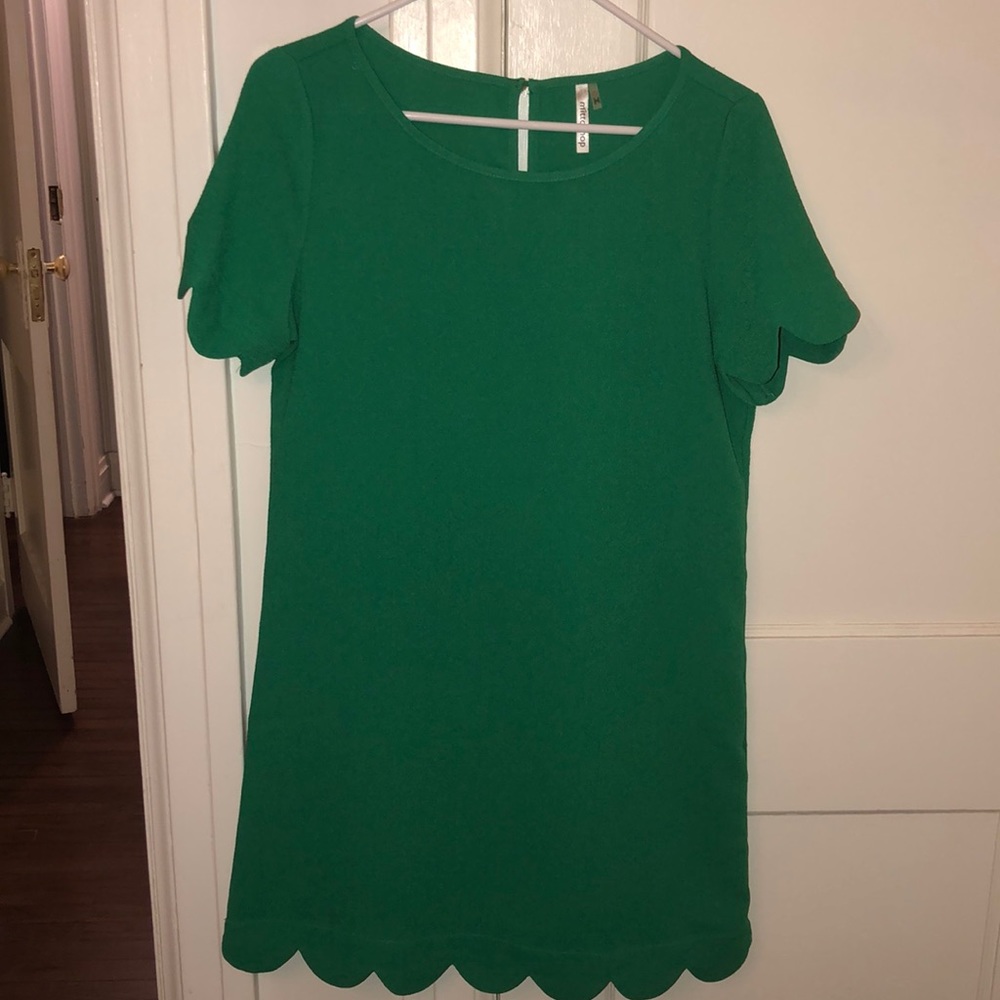 Boutique Scalloped Dress